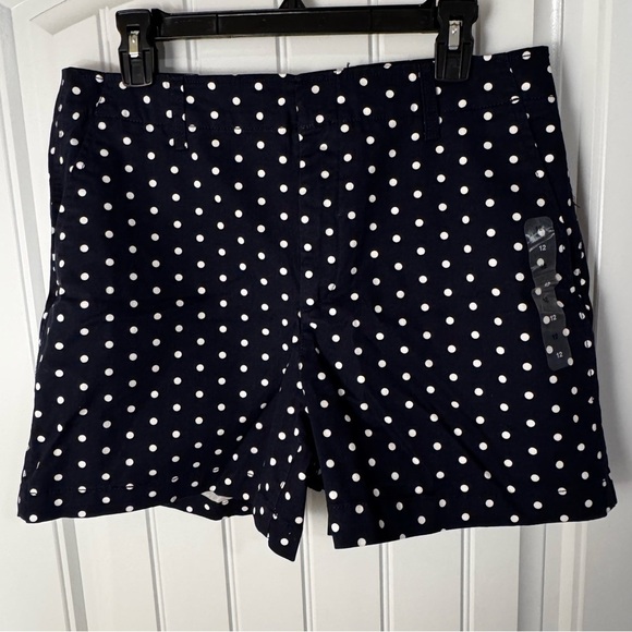 Gap Polka Dot Navy Blue Women's Shorts NWT - Picture 3 of 7